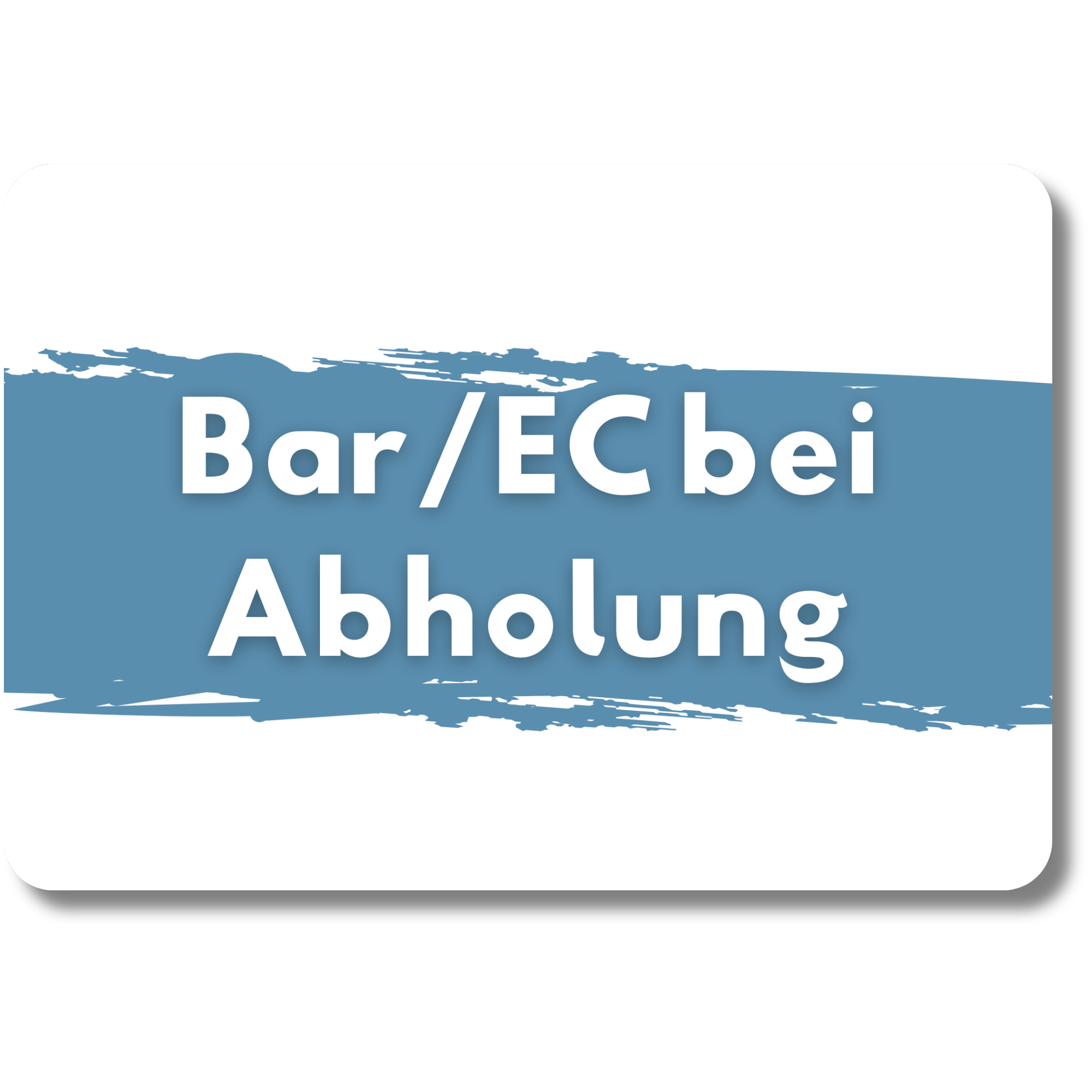 Bar/EC bei Abholung